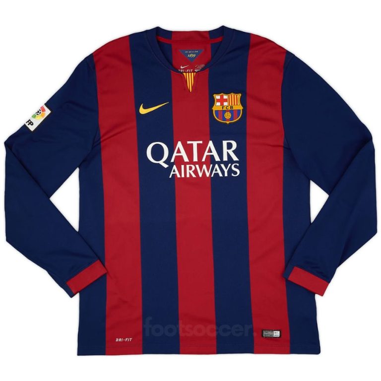 Maillot Barca Domicile 2014 2015 Neymar Manches Longues (2)