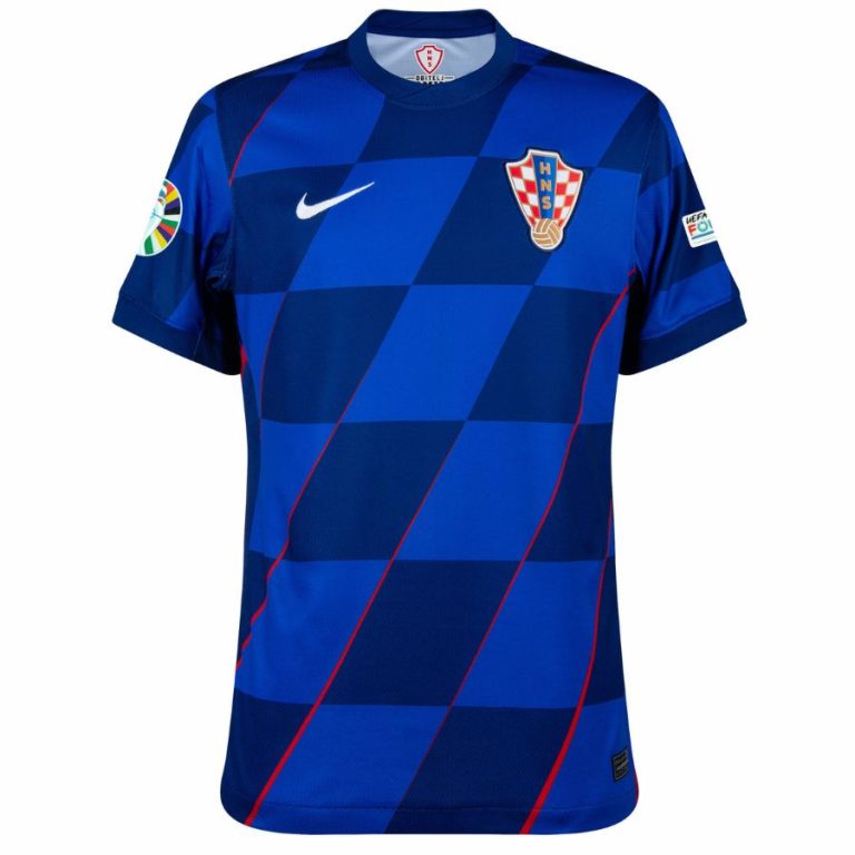 Maillot Croatie Exterieur Badges Euro 2024 (1)