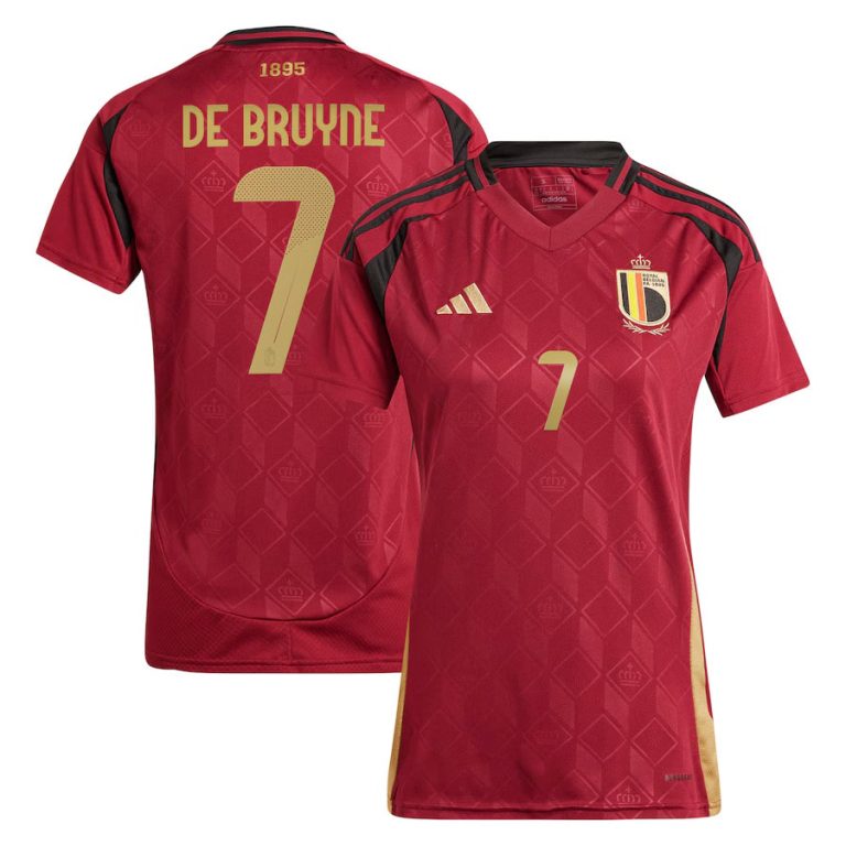 Maillot Femme Belgique Domicile Euro 2024 De Bruyne (1)