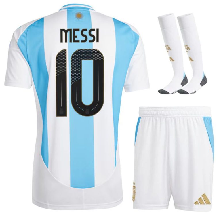 Maillot Kit Enfant Argentine Domicile 2024 2025 Messi