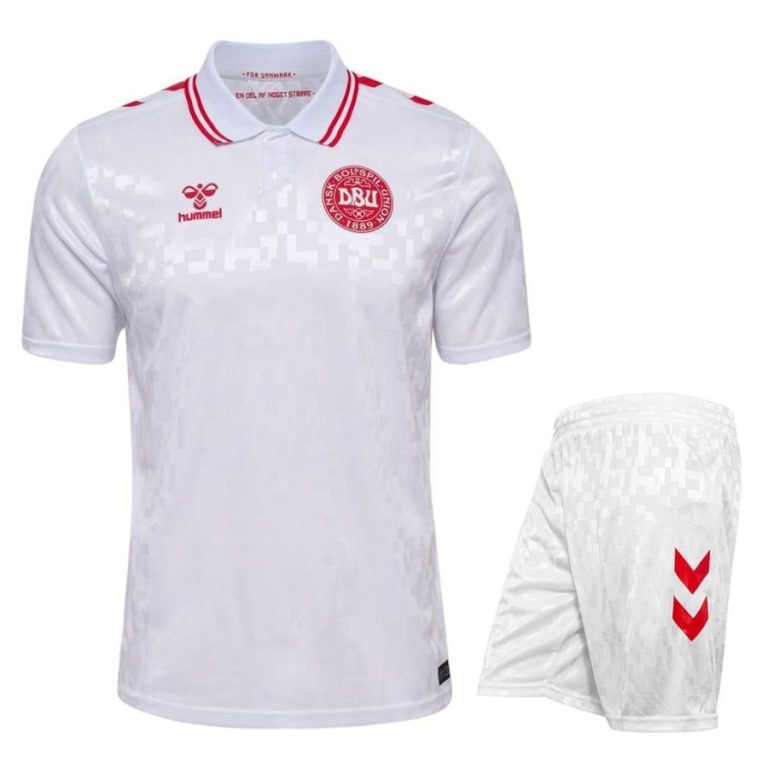 Maillot Kit Enfant Danemark Exterieur Euro 2024