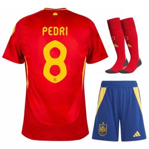 Spain Home Euro 2024 Pedri Children's Kit Jersey