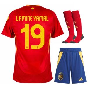 Children's Spain Home Kit Euro 2024 Yamal Jersey