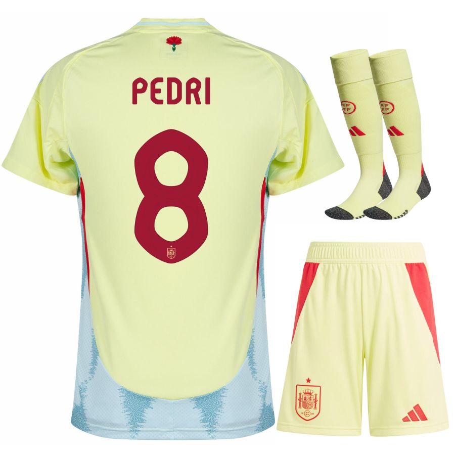 Maillot Kit Enfant Espagne Exterieur Euro 2024 Pedri Foot Soccer Pro