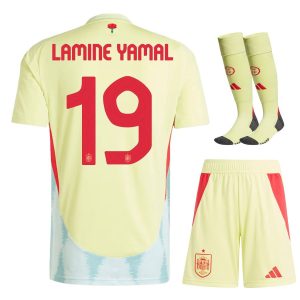 Spain Away Euro 2024 Yamal Children's Kit Jersey