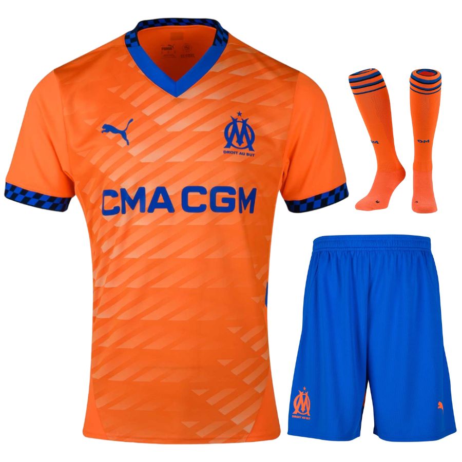 Maillot Kit Enfant OM Third 2024 2025 Foot Soccer Pro