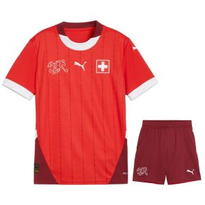 Maillot Kit Enfant Suisse Domicile Euro 2024 (1)