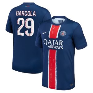 Maillot PSG Domicile 2024 2025 Barcola (1)