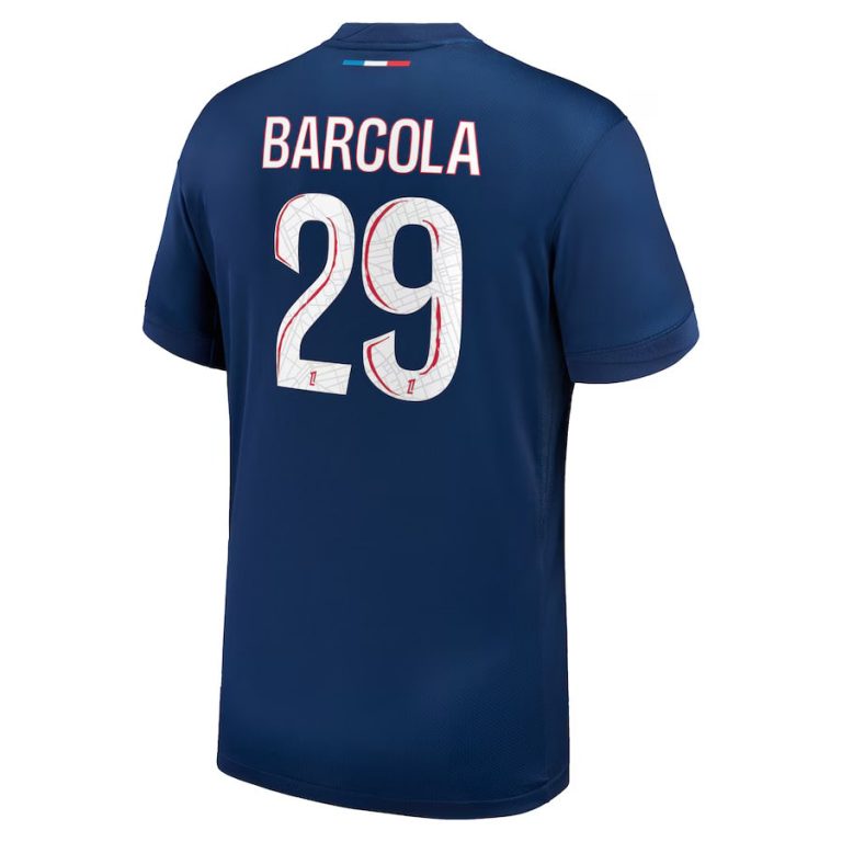 Maillot PSG Domicile 2024 2025 Barcola (2)