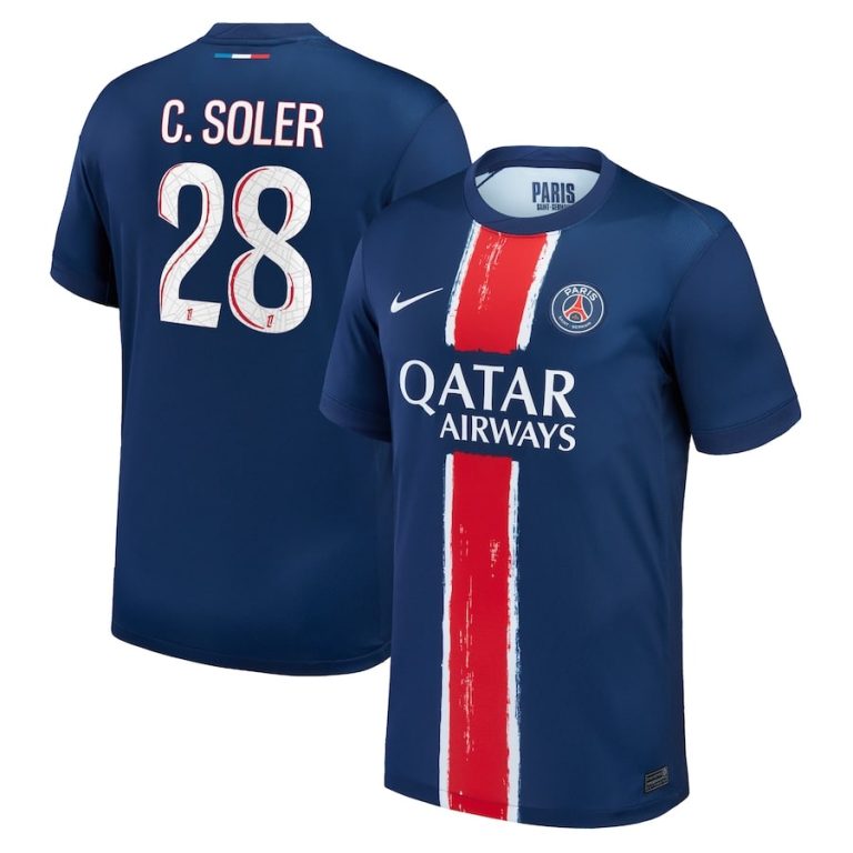 Maillot PSG Domicile 2024 2025 Carlos Soler (1)