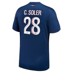 Maillot PSG Domicile 2024 2025 Carlos Soler (2)