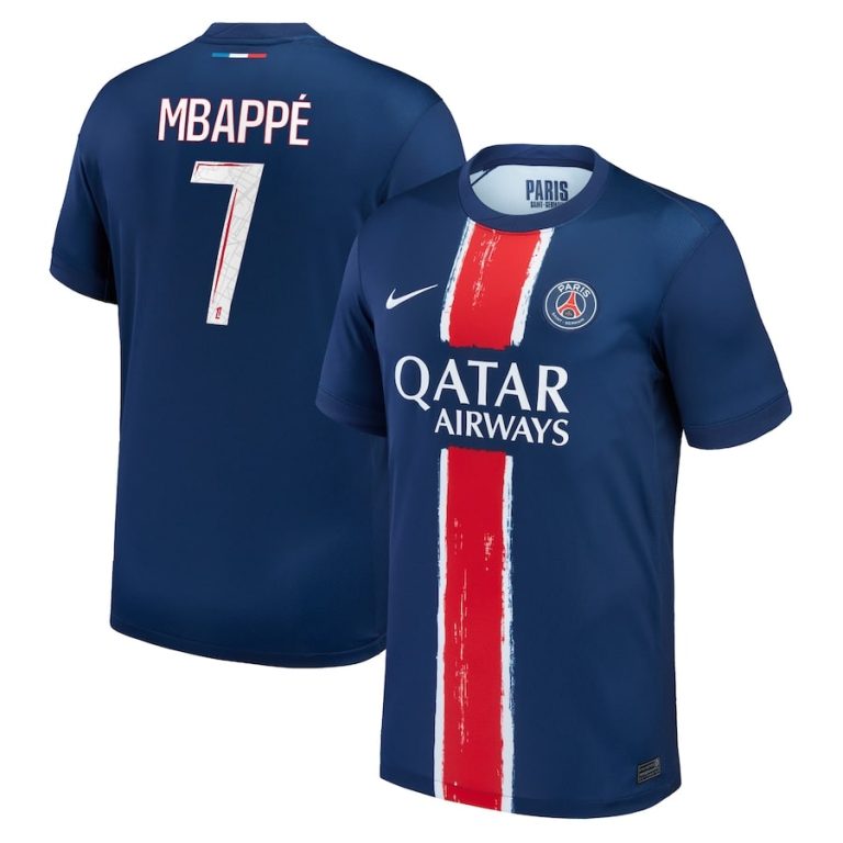 Maillot PSG Domicile 2024 2025 Mbappe (1)