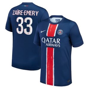 Maillot PSG Domicile 2024 2025 Zaire Emery (1)