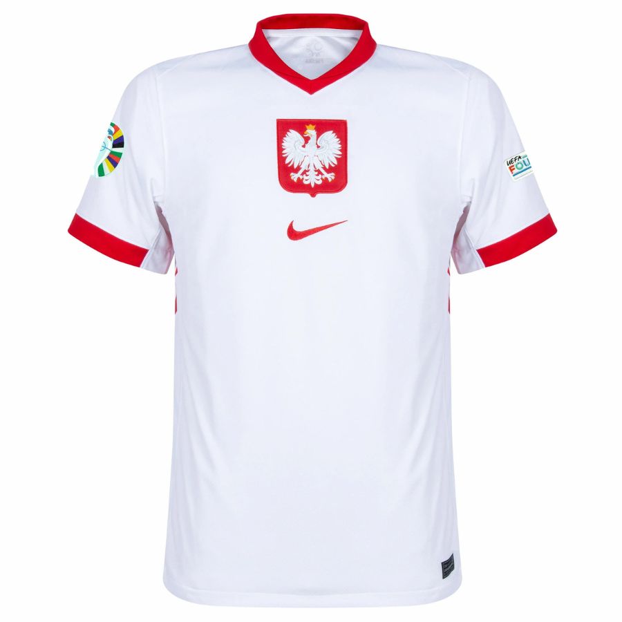 Maillot Pologne Domicile Badges Euro 2024 (1)