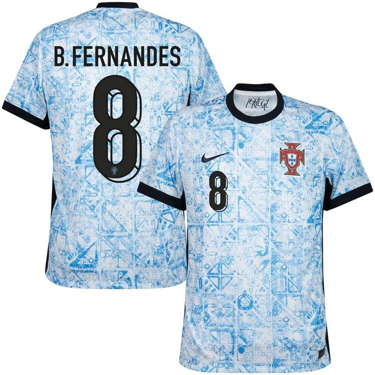 Portugal Away Jersey 2024 2025 Fernandes Foot Soccer Pro