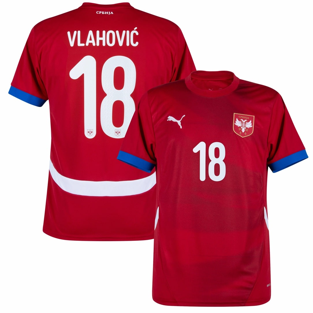 Maillot Serbie Domicile Euro 2024 Vlahovic (1)
