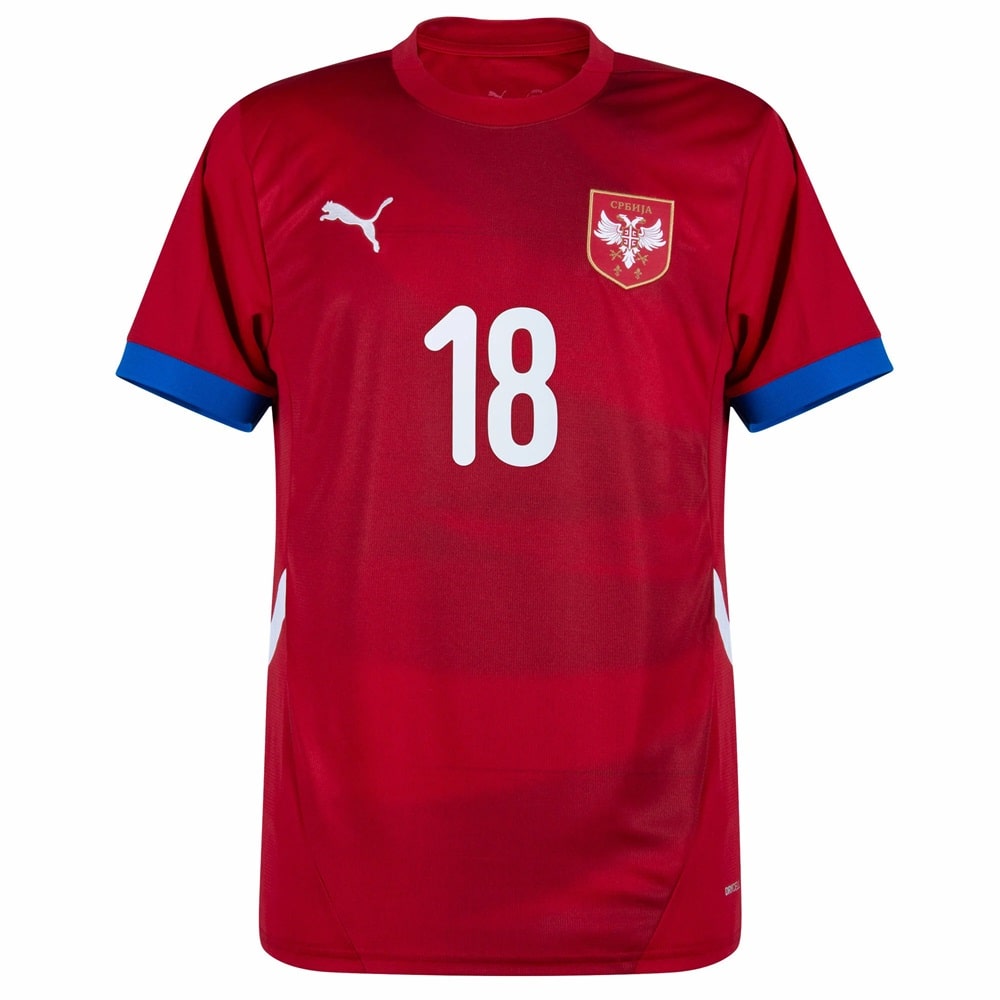 Maillot Serbie Domicile Euro 2024 Vlahovic (2)