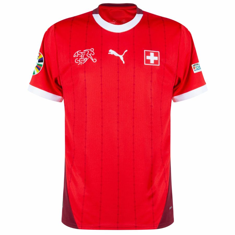Maillot Suisse Domicile Badges Euro 2024 (1)