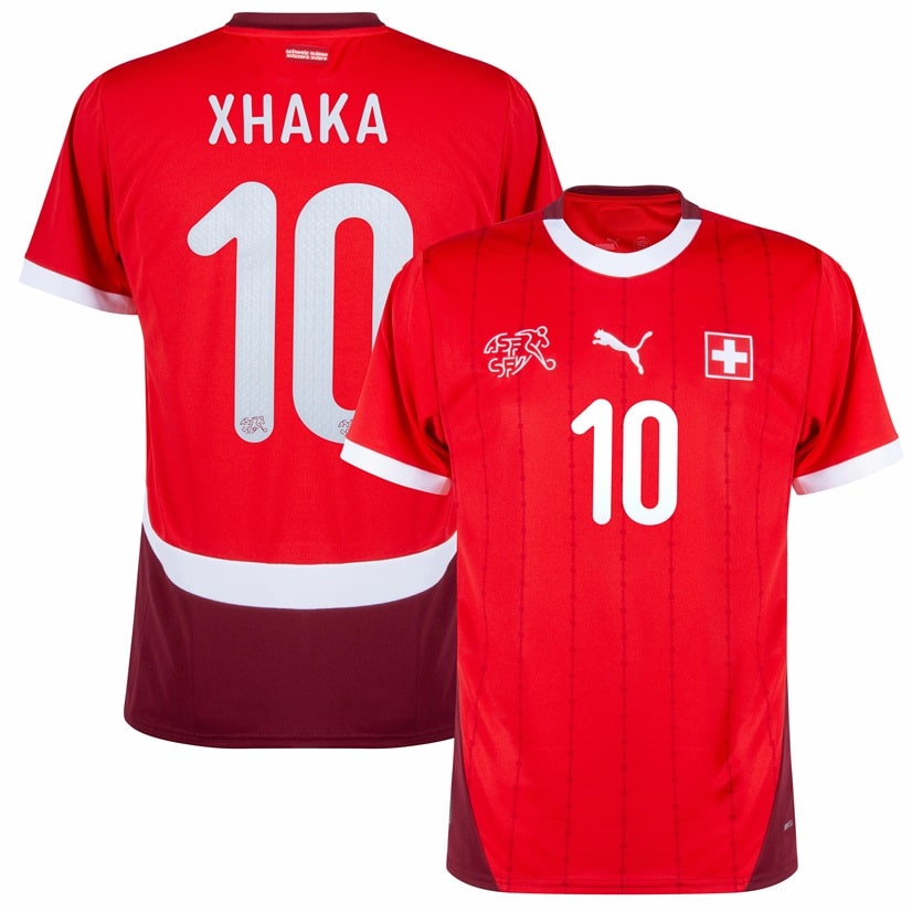 Maillot Suisse Domicile Euro 2024 XHAKA (1)