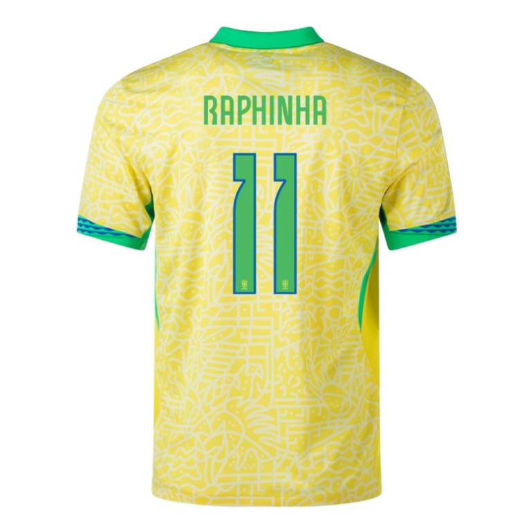 Maillot Bresil Domicile 2024 2025 Raphinha 2