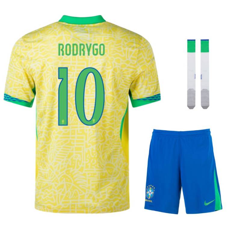 Maillot Bresil Domicile 2024 2025 Rodrygo 3