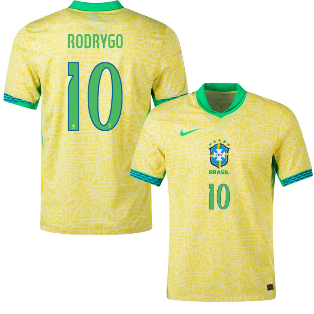 Brazil Home Jersey 2024 2025 Rodrygo | Foot Soccer Pro