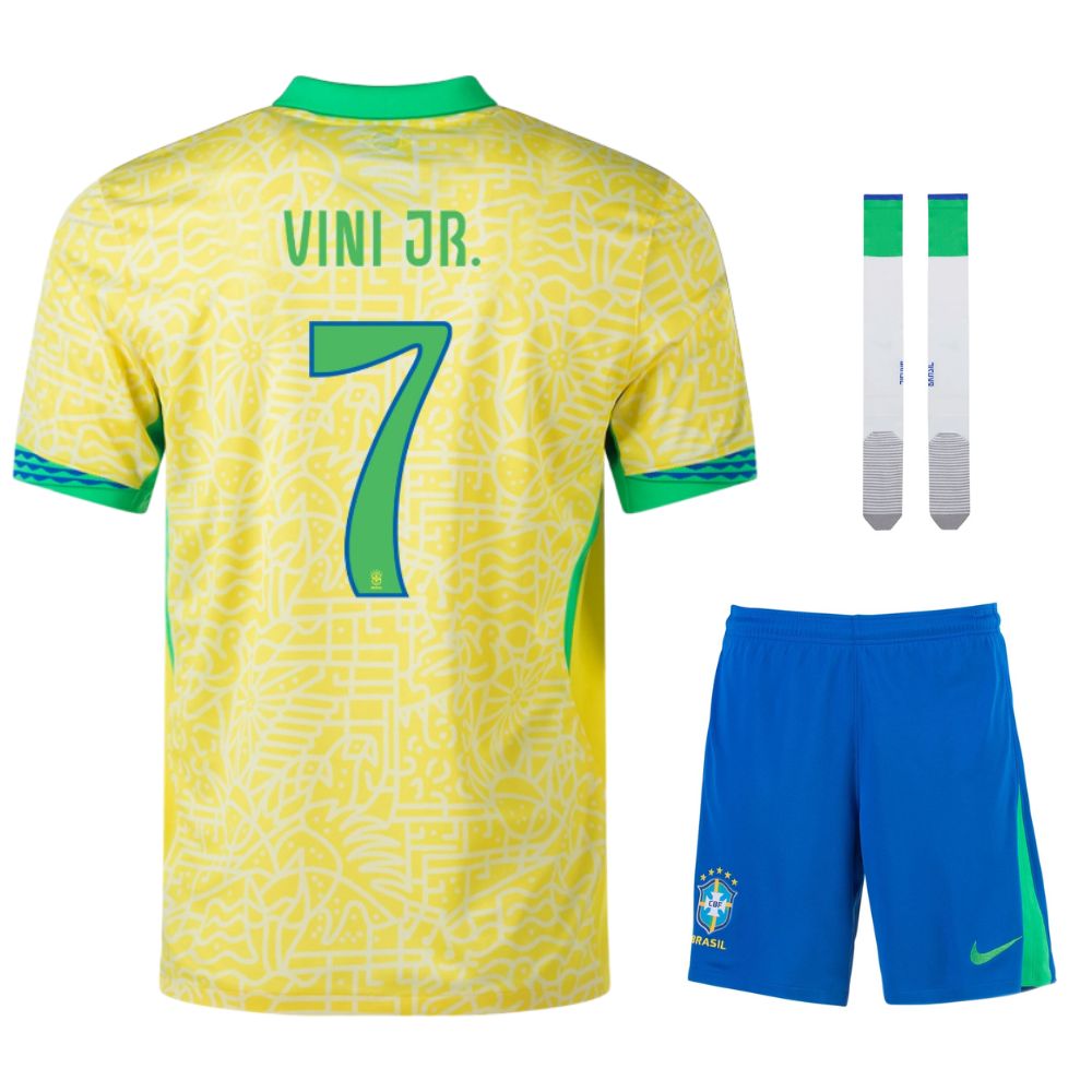 Maillot Bresil Domicile 2024 2025 Vini JR 3