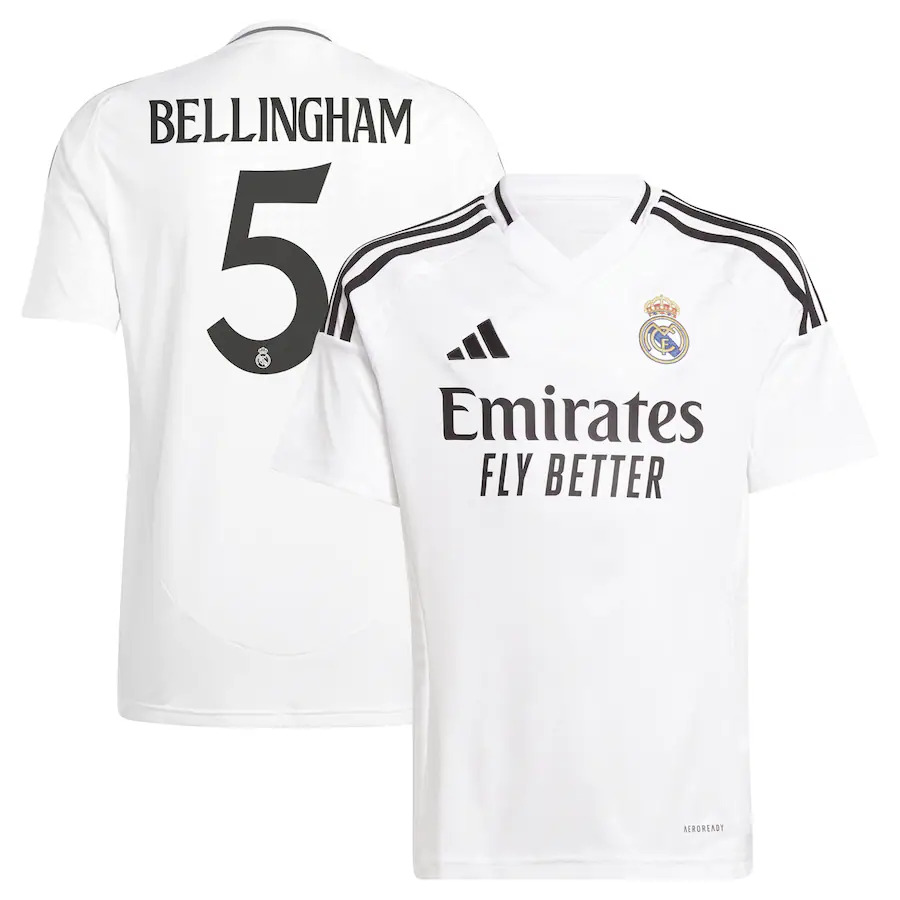 Maillot Enfant Real Madrid Domicile 2024 2025 Bellingham FSPRO