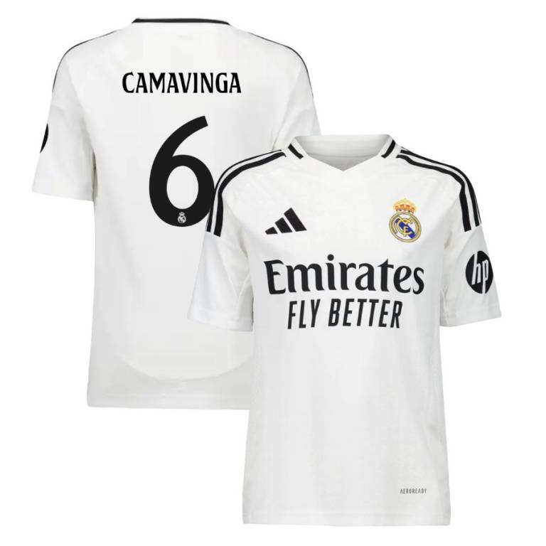 Maillot Enfant Real Madrid Domicile 2024 2025 Camavinga-