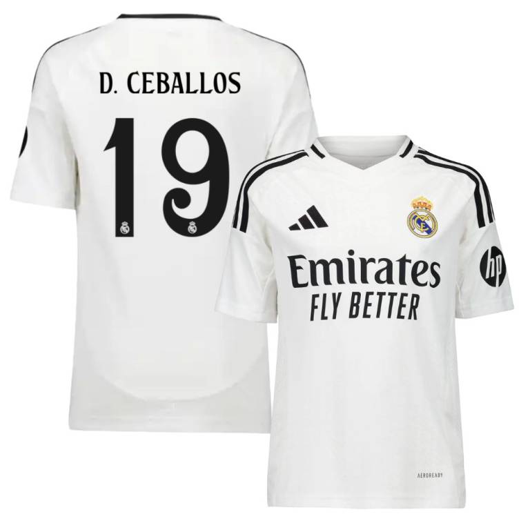 Maillot Enfant Real Madrid Domicile 2024 2025 Ceballos