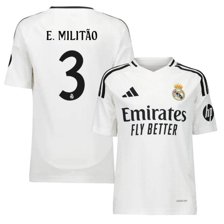 Maillot Enfant Real Madrid Domicile 2024 2025 Militão sm