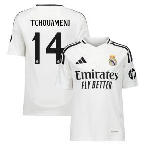 Maillot Enfant Real Madrid Domicile 2024 2025 Tchouaméni