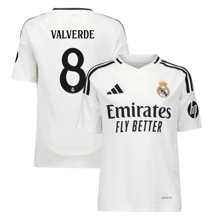 Maillot Enfant Real Madrid Domicile 2024 2025 Valverde-