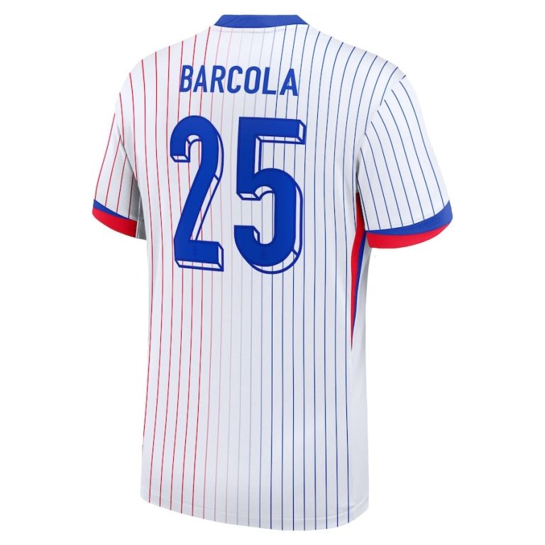 Maillot Equipe de France Exterieur Euro 2024 Barcola (3)