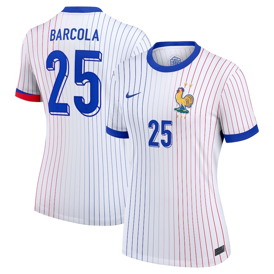 Maillot Equipe de France Femme Exterieur Euro 2024 Barcola (1)