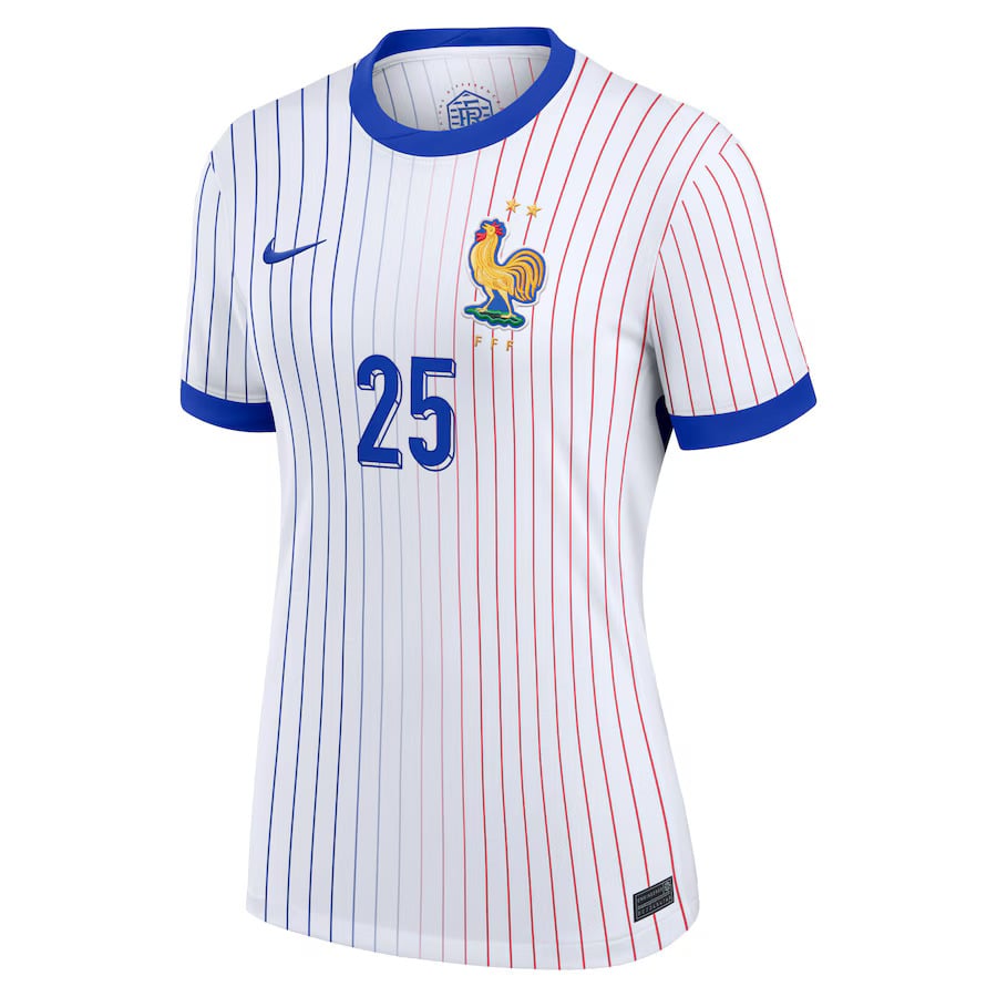 Maillot Equipe de France Femme Exterieur Euro 2024 Barcola (2)