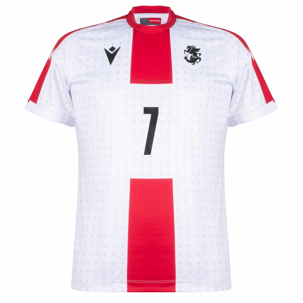Maillot Georgie Domicile Euro 2024 KVARATSKHELIA (2)