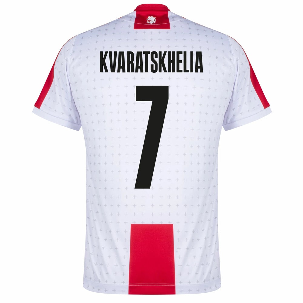 Maillot Georgie Domicile Euro 2024 KVARATSKHELIA (3)