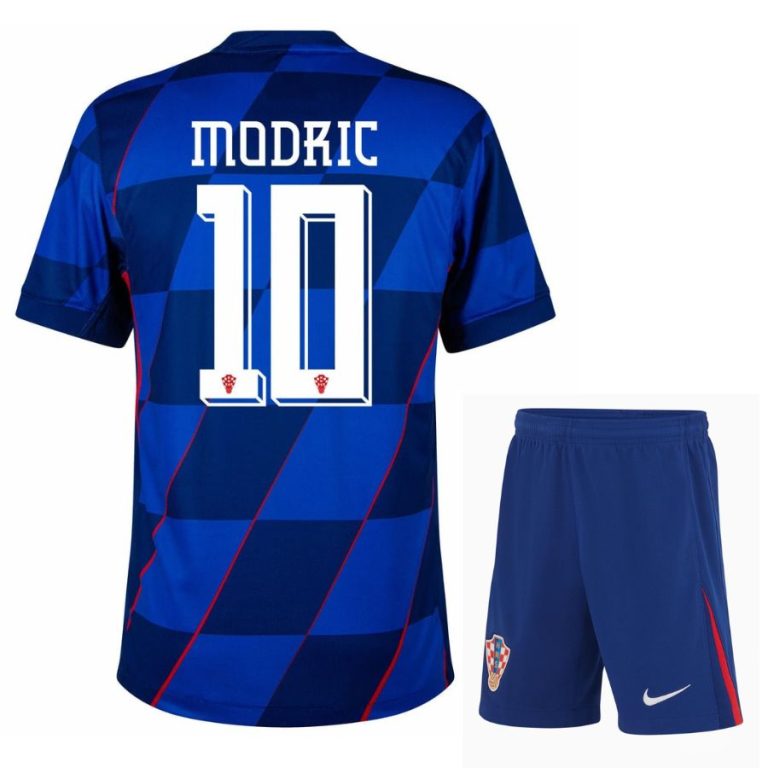 Maillot Kit Enfant Croatie Exterieur Euro 2024 Modric