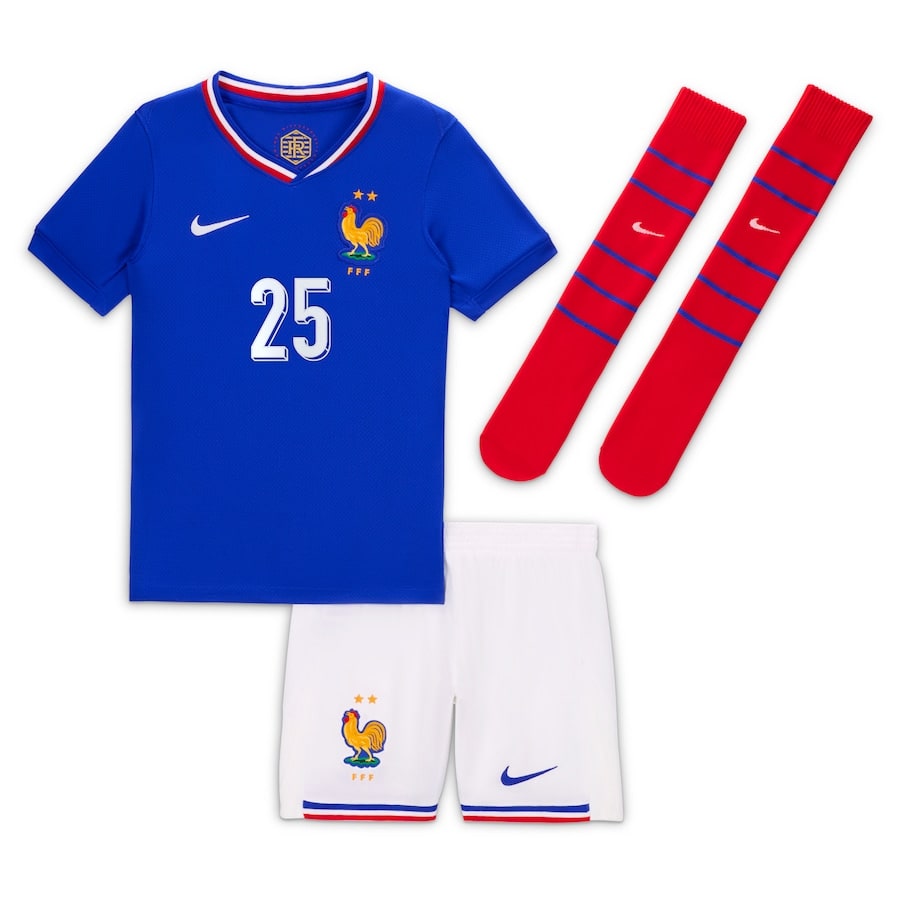 Maillot Kit Enfant Equipe De France Euro 2024 Barcola (2)