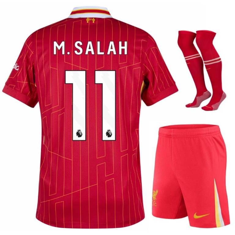 Maillot Kit Enfant Liverpool Domicile 2024 2025 Salah-