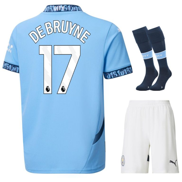 Maillot Kit Enfant Manchester City Domicile 2024 2025 De Bruyne