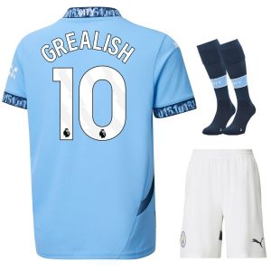 Maillot Kit Enfant Manchester City Domicile 2024 2025 Grealish