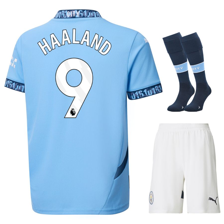 Children's Manchester City Home Kit Jersey 2024 2025 Haaland | FSPRO