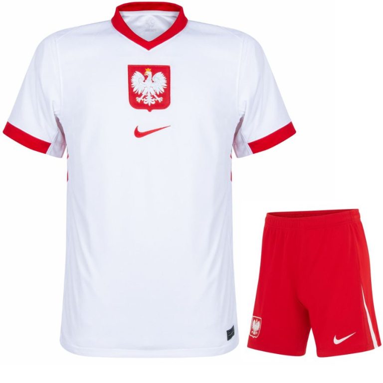 Maillot Kit Enfant Pologne Domicile Euro 2024 (1)