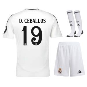 Maillot Kit Enfant Real Madrid Domicile 2024 2025 Ceballos 3