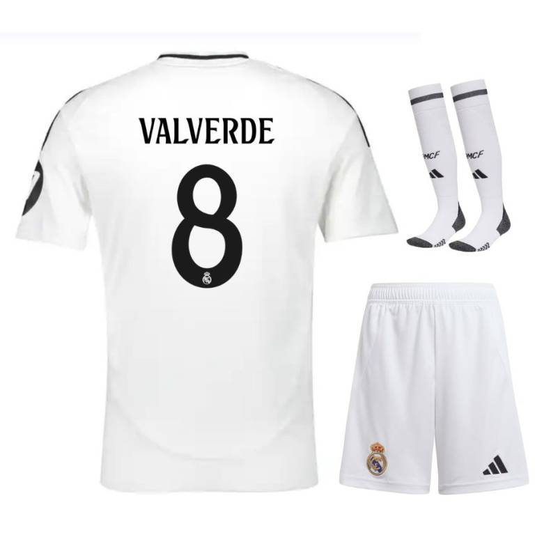 Maillot Kit Enfant Real Madrid Domicile 2024 2025 Valverde-