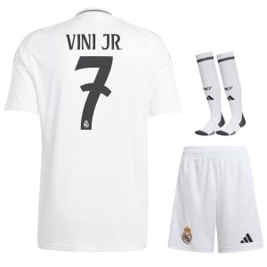 Maillot Kit Enfant Real Madrid Domicile 2024 2025 Vini Jr.