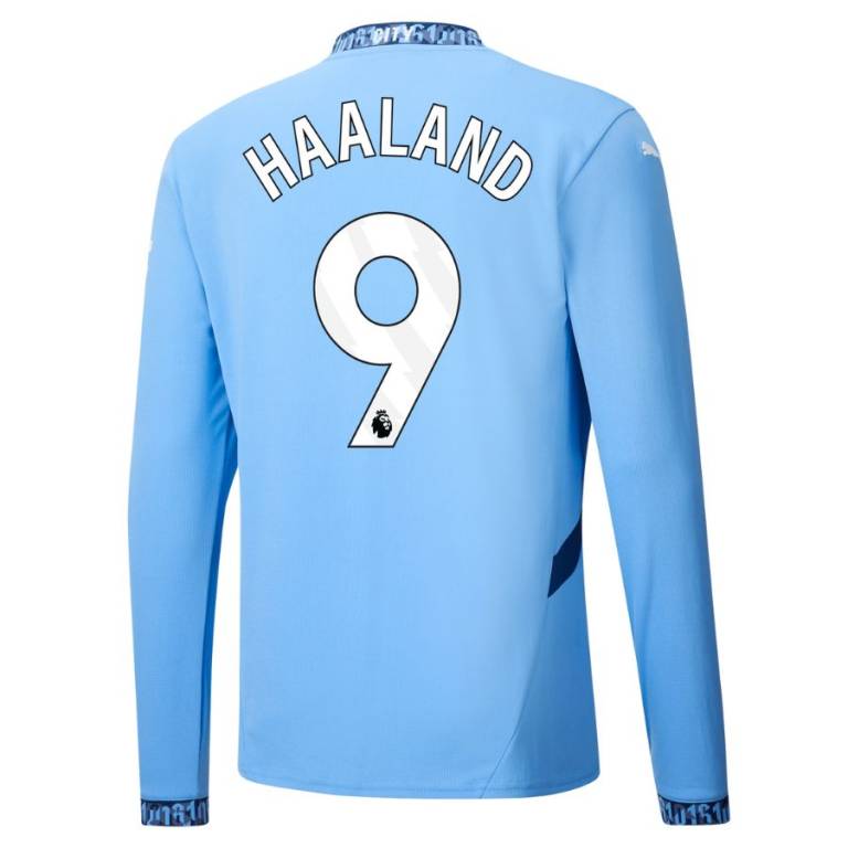 Maillot Manchester City 2024 2025 Haaland Manches Longues 2-