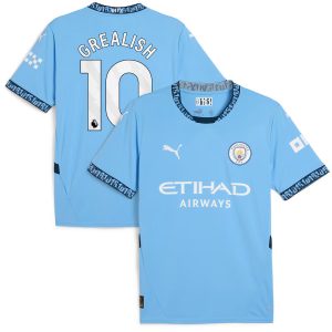 Maillot Manchester City Domicile 2024 2025 Grealish (1)